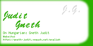 judit gneth business card